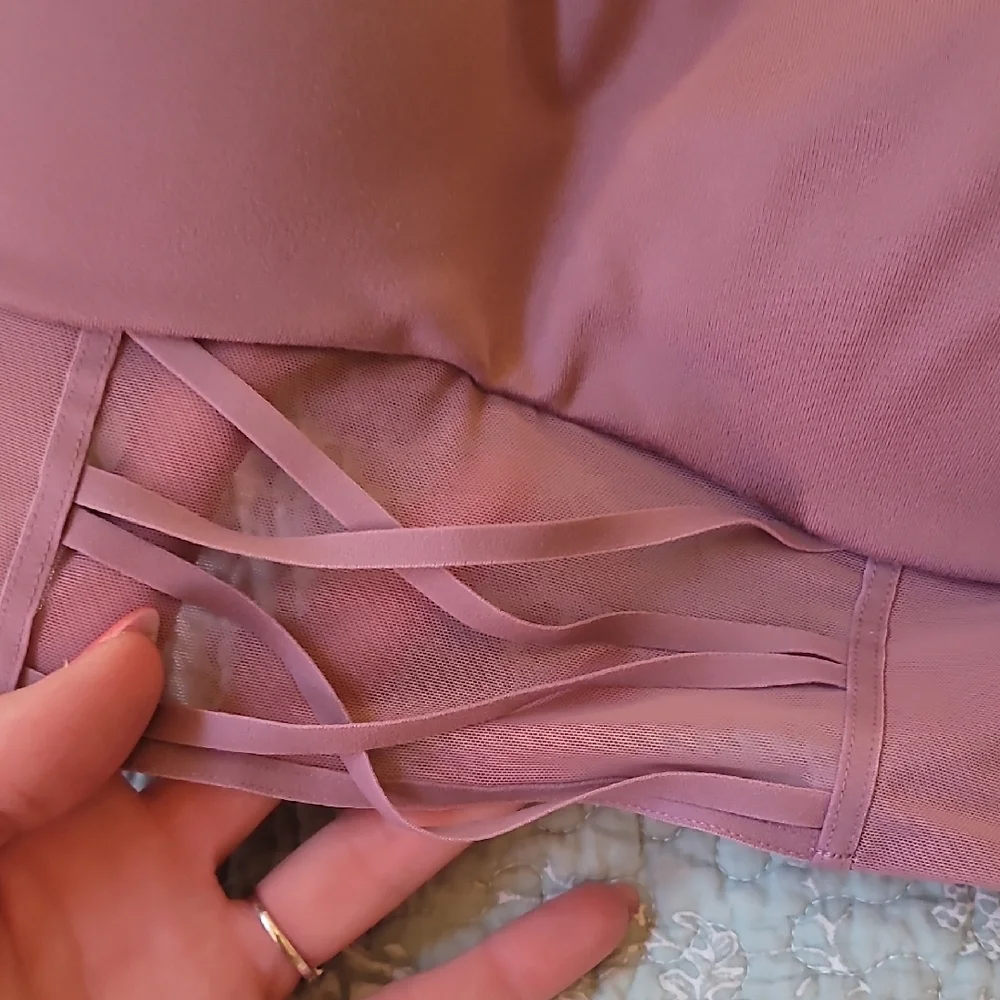 Victoria's Secret Allegro Medium Support Sport Dusty Purple Bra